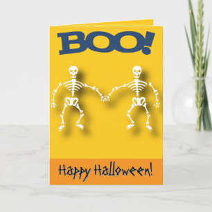 Carte Squelette Halloween modifiable