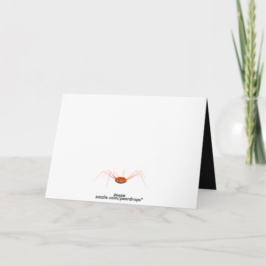 Carte Squelette mangeant des bonbons d'Halloween (avec a (Dos)