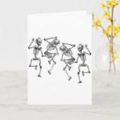 Carte Squelettes de danse (Fleur jaune)