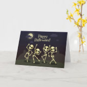 Carte Squelettes de danse (Fleur jaune)