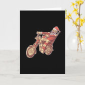 Carte Squelettes Santar moto (Fleur jaune)
