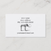 Carte squelettique de profil de mammouth laineux (Dos)