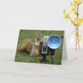 Carte squerrl card large 100 (Fleur jaune)