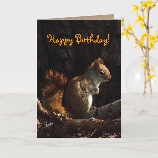 Carte Squirl de Sunlight Birthday (Fleur jaune)