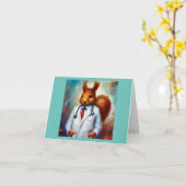 Carte Squirrel Doctor (Fleur jaune)