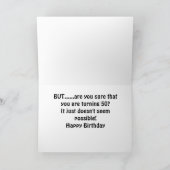 Carte SQUIRREL NE PEUT PAS CROIRE QUE C'EST VOTRE "50ème (Intérieur)