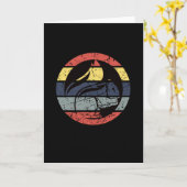Carte Squirrel Retro (Fleur jaune)