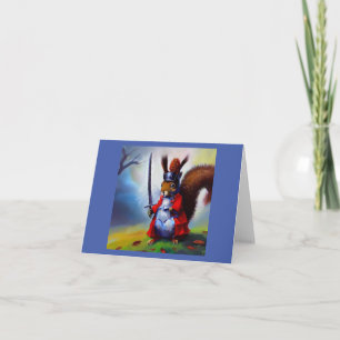 Carte Squirrel Samurai