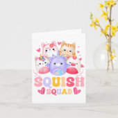 Carte Squish Squad Anniversaire Pour Les Filles Enfants (Fleur jaune)