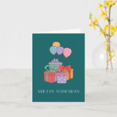 Carte Sretan rođendan, Joyeux anniversaire croate (Fleur jaune)