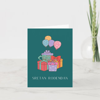 Carte Sretan rođendan, Joyeux anniversaire croate