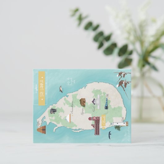 Carte Sri Lanka (Debout devant)