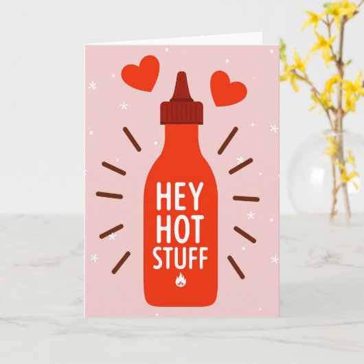 Carte Sriracha Love Hot Stuff Card (Fleur jaune)