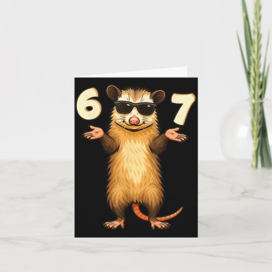 Carte Ssum 67 Hand Motion Meme Funny Kids Teens Gen Alph (Devant)