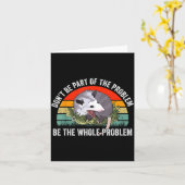 Carte Ssum Don't Be Part Of The Problem Be The Whole Pro (Fleur jaune)