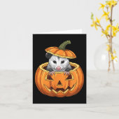 Carte Ssum Pumpkin - Funny Halloween  (Fleur jaune)