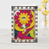 Carte St. Adolf-Trone, Fleur Visage | Adolf Wö lfli | (Fleur jaune)