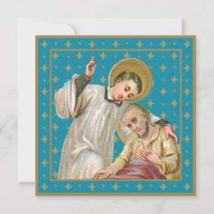 Carte St. Aloysius Gonzaga & Victime de la Peste (M 006)
