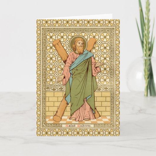 Carte St. Andrew l'Apôtre (RLS 01) Salutation blanche (Devant)