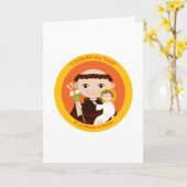 Carte St Anthony de Padoue (Fleur jaune)