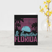 Carte St. Augustine Floride Fl Citron État Miami Vibes (Fleur jaune)