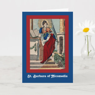 Carte St. Barbara avec Artillerie (M 007) Salutation bla