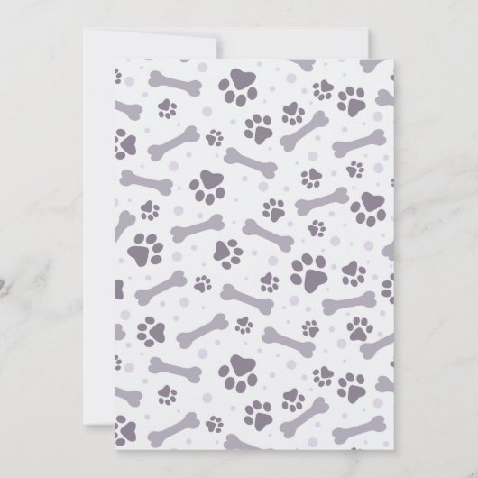 Carte St. Bernard Adoption de chien, Jour de la Gotcha (Dos)