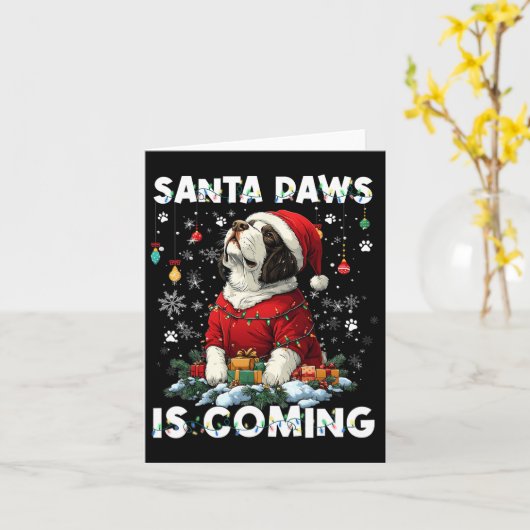 Carte St. Bernard Arbre de Noël Décorations Amoureux des (Fleur jaune)