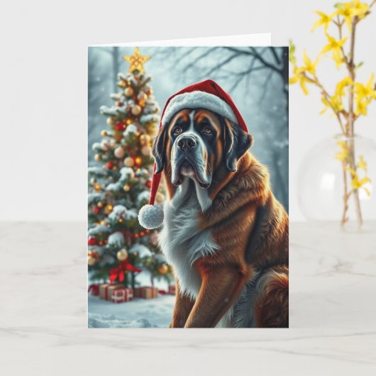 Carte St Bernard Noël (Fleur jaune)