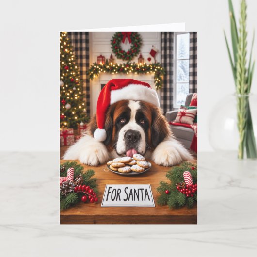 Carte St Bernard pas Santa (Devant)