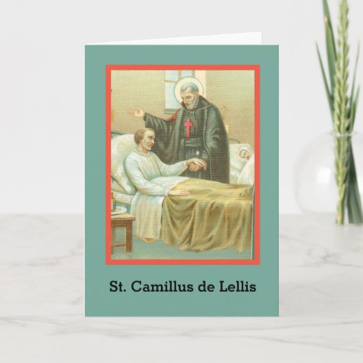 Carte St. Camillus Comforting an Invalid (M 021) Blank (Devant)