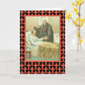 Carte St. Camillus Comforting an Invalid (M 021) Blank (Fleur jaune)