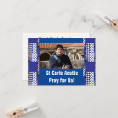 Carte St Carlo Acutis (Devant/Arrière en situation)