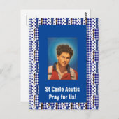 Carte St Carlo Acutis (Devant / Derrière)