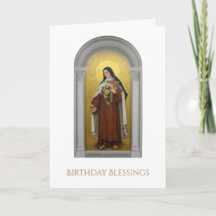 Carte St carmélite Therese de nonne la petite fleur