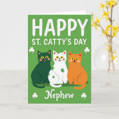 Carte St Cattys Day Nephew Card (Fleur jaune)