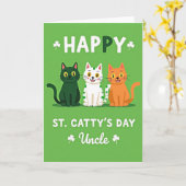 Carte St Cattys Day Uncle Card (Fleur jaune)