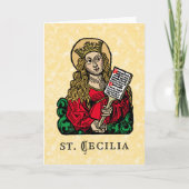 Carte St. Cecilia avec Hymn Board (Nuremberg) Salutation (Devant)