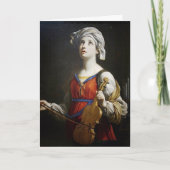 Carte St. Cecilia Musiciens Religieux Catholique Saint (Devant)