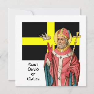 Carte St. David du Pays de Galles (P 001) et son drapeau
