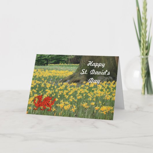 Carte St. David's Day Daffodils (Devant)