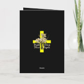 Carte St Davids Day Daffodils And Cross (Dos)