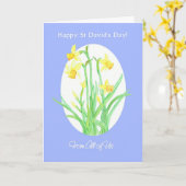 Carte St David's Day Daffodils Card, From All of Us (Fleur jaune)