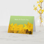 Carte St David's Day Yellow Daffodils Personalized (Fleur jaune)