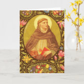 Carte St Dominic de Guzman (PM 02) Salutation blanche (Fleur jaune)