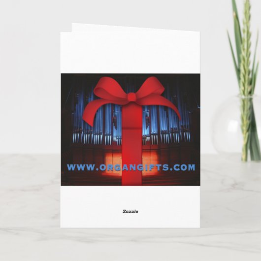 Carte St Eustache organ greeting card (Dos)