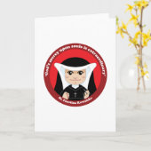 Carte St. Faustina Kowalska (Fleur jaune)