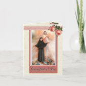 Carte St. Faustina Note Card w/scriptural verse (Devant)
