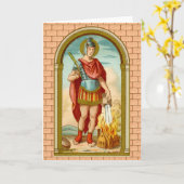Carte St. Florian de Lorch (BK 32) Salutation blanche (Fleur jaune)