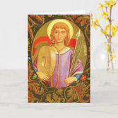 Carte St. Florian de Lorch (PM 03) Salutation blanche (Fleur jaune)